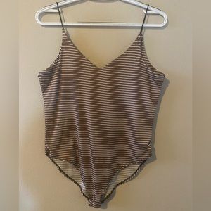 Gaze striped bodysuit